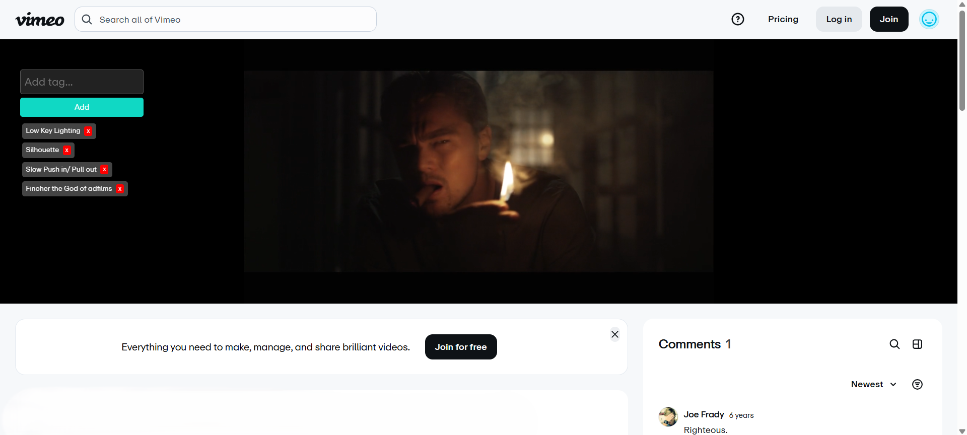 WIP. DOCKET Video Library preview